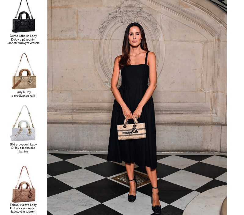 Marie Claire Czech is presenting an installation of the black Lady